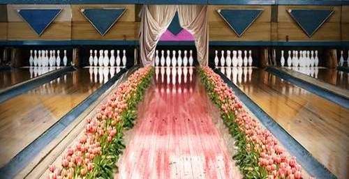 pink bowling alley